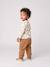 T-shirt and trousers set for baby caramel+green 