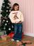 Christmas sweatshirt for girls vanilla 