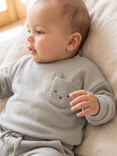 Sweatshirt and trousers set for newborn baby crystal blue 