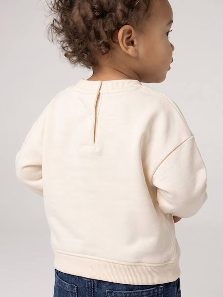 Sweatshirt for baby ecru 