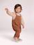 Blouse & Corduroy Dungarees Combo for Baby Girls Dark Blue+hazel 