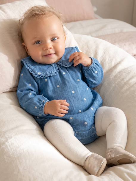 Baby jumpsuit set with tights stone 
