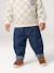 Basics denim jeans for babies with elasticated waist and pockets brut denim+denim grey 