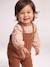 Blouse & Corduroy Dungarees Combo for Baby Girls Dark Blue+hazel 