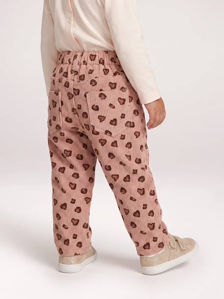 Corduroy trousers for baby girls blush 
