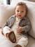 Shirt overshirt and T-shirt set for baby khaki 