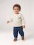 Long-sleeved sweatshirt for baby sage green 