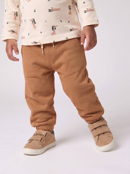 T-shirt and trousers set for baby caramel+green 