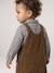 Dungaree set with shirt for baby boys olive 