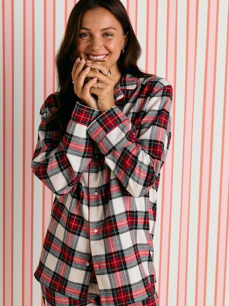 Women's flannel pyjamas Family Capsule red 