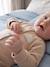 Long-sleeved playsuit for baby beige 