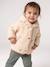 Hooded sherpa coat for baby girls vanilla 