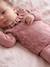 Knitted baby set for baby girls blush 