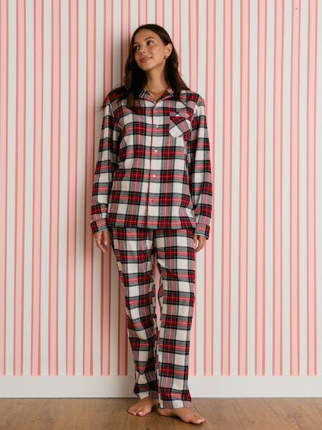 Women's flannel pyjamas Family Capsule red 