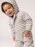 Water-Repellent Pramsuit with Hood, Lined in Polar Fleece, for Babies sage green+sandy beige 