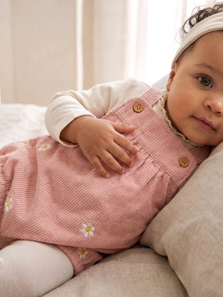 4-piece set for baby girls pale pink 