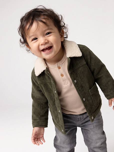 Jacket for baby boys khaki 