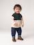 Fleece sweatshirt for baby fir green 