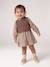 2-in-1 long-sleeved dress for baby chocolate 