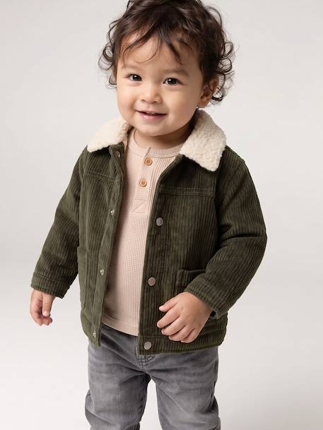 Jacket for baby boys khaki 