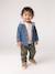 Hooded Denim Shirt for Babies stone 
