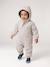 Water-Repellent Pramsuit with Hood, Lined in Polar Fleece, for Babies sage green+sandy beige 