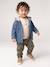 Hooded Denim Shirt for Babies stone 
