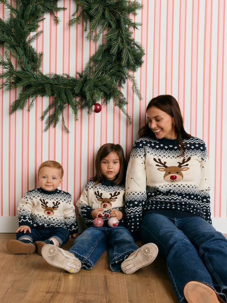 Christmas jumper for baby boys navy blue 