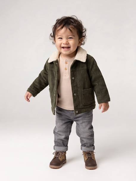 Jacket for baby boys khaki 