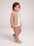 Cardigan with Golden Embroidered Heart, for Babies beige+old rose+WHITE LIGHT SOLID WITH DESIGN 