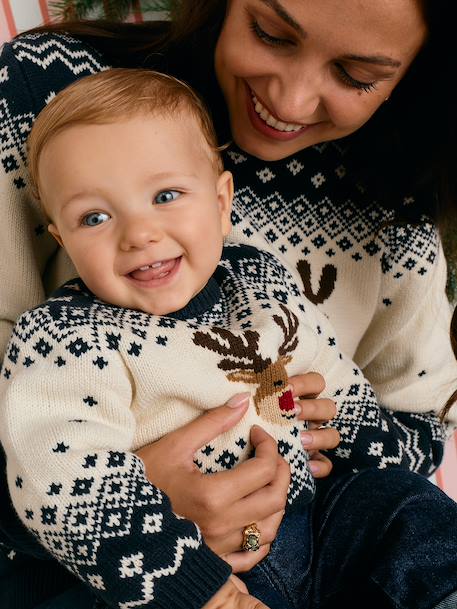 Christmas jumper for baby boys navy blue 