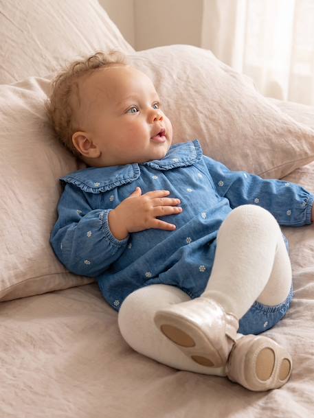 Baby jumpsuit set with tights stone 