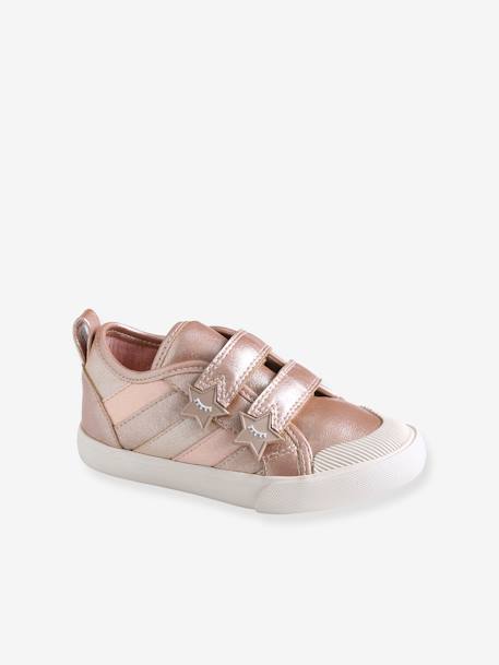 Trainers with Touch Fasteners for Girls, Designed for Autonomy Shimmery Light Pink 