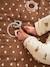 Cotton muslin playpen mat chocolate 