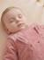 Baby sleeping bag in corduroy beige+old rose 