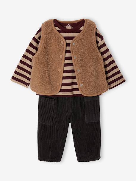 3-piece outfit for baby boys anthracite 
