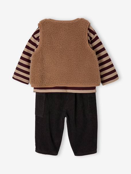 3-piece outfit for baby boys anthracite 