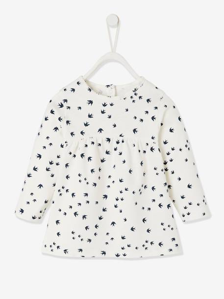 Printed Top for Baby Girls White/Print 