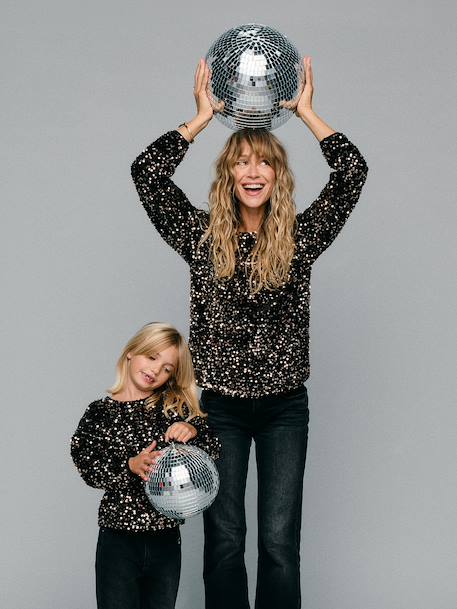 Capsule Famille long-sleeved sweatshirt for women ENVIE DE FRAISE chocolate 