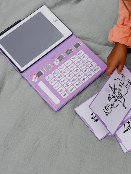 KIDYWOLF mini Kidydraw drawing tablet fir green+mauve+rose+violet+yellow 