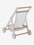 Wooden Pushchair for Dolls - Wood FSC®100% Certified Wood/White 