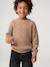 Round-neck jumper for boys marl beige 