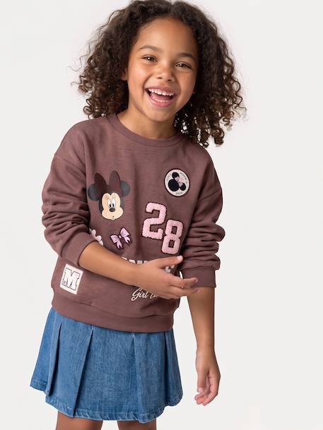 Minnie sweatshirt for girls chocolate 