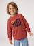 Crewneck sweatshirt for boys navy blue+tomato red 