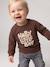 Sweatshirt with long sleeves for baby brown 