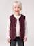 Sleeveless Sherpa Jacket for Girls blush+plum+vanilla 