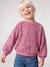 Sequinned Sweatshirt for Girls mauve+turquoise 