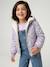 Reversible Leopard/Sherpa Windcheater with Hood for Girls beige+vanilla 