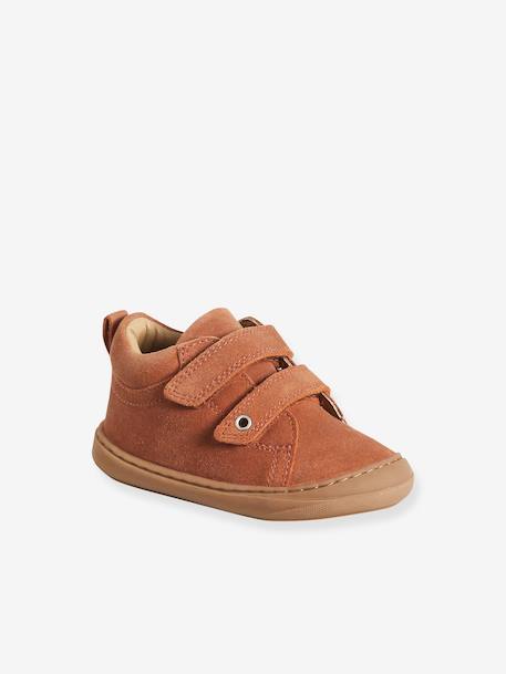 Pair of Soft Leather Boots for Babies, Designed for First Steps beige+blue+brown+electric blue+green+ocean blue+ochre+sage green+set beige+set brown+set green 