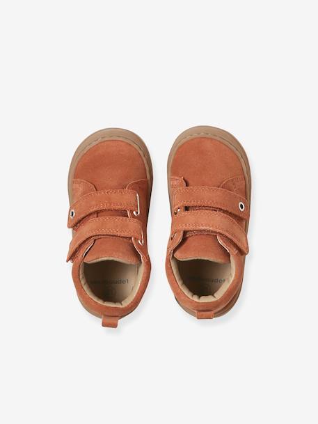 Pair of Soft Leather Boots for Babies, Designed for First Steps beige+blue+brown+electric blue+green+ocean blue+ochre+sage green+set beige+set brown+set green 